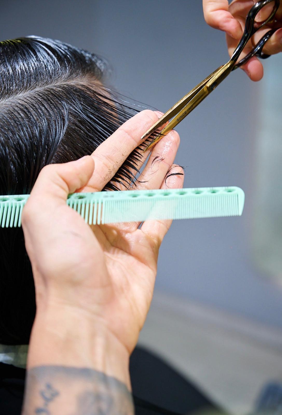 Corte con tijera